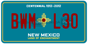 BWML30  license plate in NM