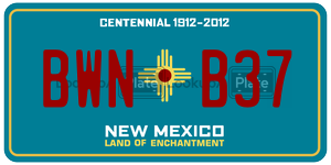 BWNB37  license plate in NM
