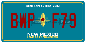 BWPF79  license plate in NM