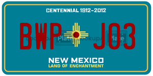 BWPJ03  license plate in NM
