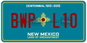 BWPL10  license plate in NM