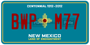 BWPM77  license plate in NM