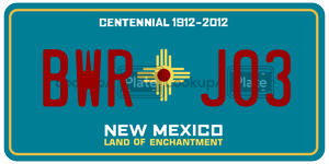 BWRJ03  license plate in NM