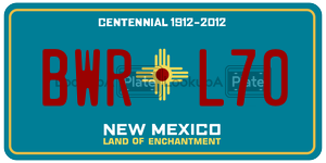 BWRL70  license plate in NM