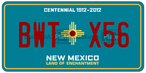 BWTX56 license plate in New Mexico