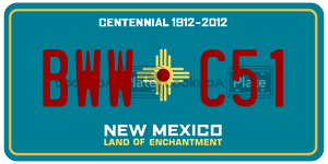 BWWC51  license plate in NM