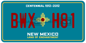 BWXH81  license plate in NM
