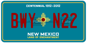 BWYN22  license plate in NM