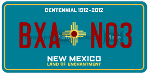 BXAN03  license plate in NM
