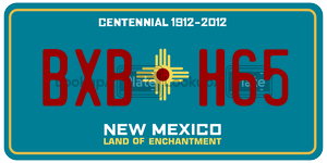 BXBH65  license plate in NM