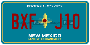BXFJ10  license plate in NM