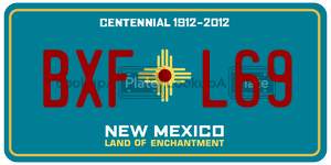 BXFL69  license plate in NM