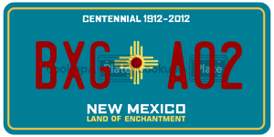 BXGA02  license plate in NM