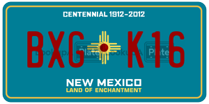 BXGK16  license plate in NM