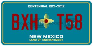 BXHT58  license plate in NM