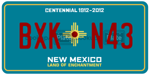 BXKN43  license plate in NM