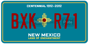 BXKR71  license plate in NM