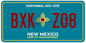 BXKZ08  license plate in NM