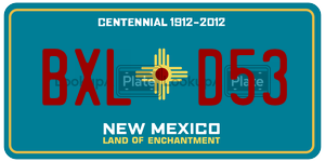 BXLD53  license plate in NM
