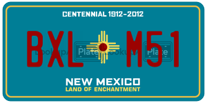 BXLM51  license plate in NM