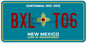 BXLT06  license plate in NM