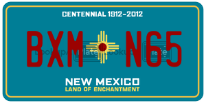 BXMN65  license plate in NM
