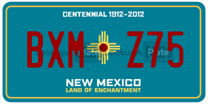 BXMZ75  license plate in NM