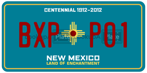 BXPP01  license plate in NM