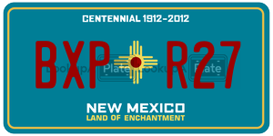BXPR27  license plate in NM