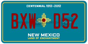 BXWD52  license plate in NM