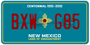 BXWG85  license plate in NM