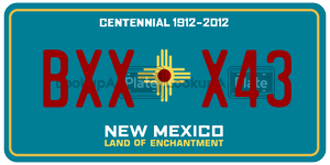 BXXX43  license plate in NM