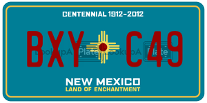 BXYC49  license plate in NM