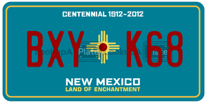 BXYK68  license plate in NM