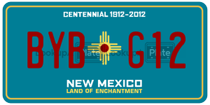 BYBG12  license plate in NM