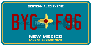 BYCF96  license plate in NM