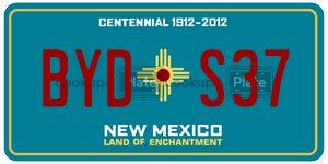 BYDS37  license plate in NM
