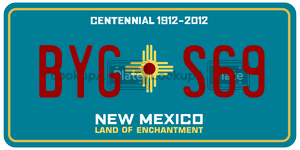 BYGS69  license plate in NM