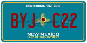 BYJC22  license plate in NM