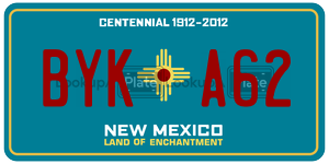 BYKA62  license plate in NM