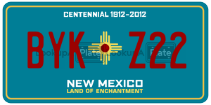 BYKZ22  license plate in NM