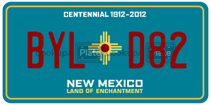 BYLD82  license plate in NM