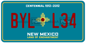 BYLL34  license plate in NM
