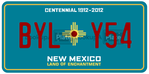 BYLY54  license plate in NM