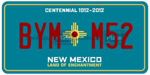 BYMM52  license plate in NM