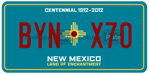 BYNX70  license plate in NM