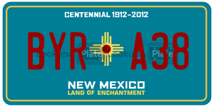 BYRA38  license plate in NM
