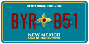 BYRB51  license plate in NM