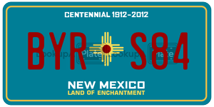 BYRS84  license plate in NM