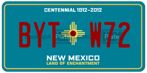 BYTW72  license plate in NM